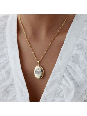 Medium Anka Kuşu Kapaklı Kolye