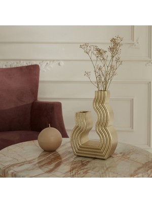 Karaca Home Vendi Vazo Gold 13,5X7,5X20 cm