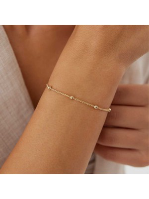 Top Detaylı Zincir Bileklik