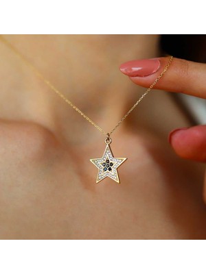 Taşlı Yıldız Kolye