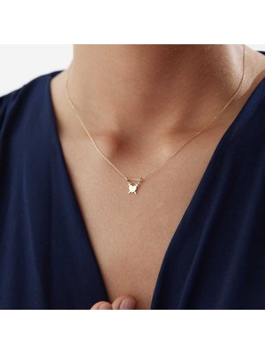 Çapraz Kılıç Kalp Kolye