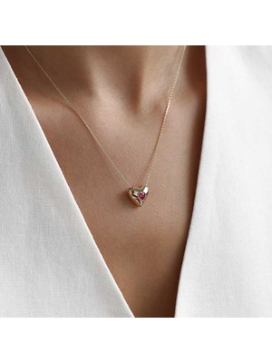 Ruby Kalp Kolye