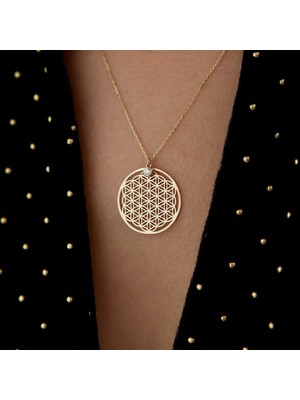 Tektaş Yaşam Çiçeği Kolye