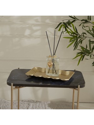 Karaca Home Vendi Dekoraif Tabak Gold 24X15 cm