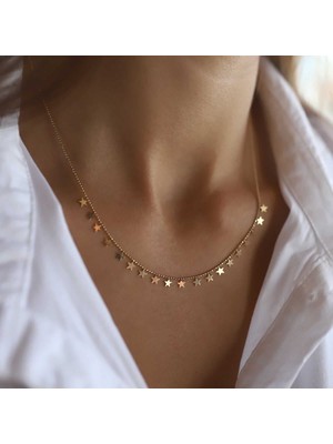 Sıralı Yıldız Kolye