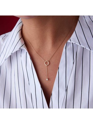 Üçlü Zincir Inci Kolye