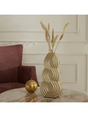 Karaca Home Vendi Vazo Gold 11,5X7,5X23,5 cm