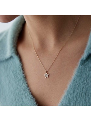 Taşlı Yıldız Kolye