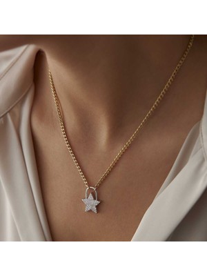 Taşlı Yıldız Kolye