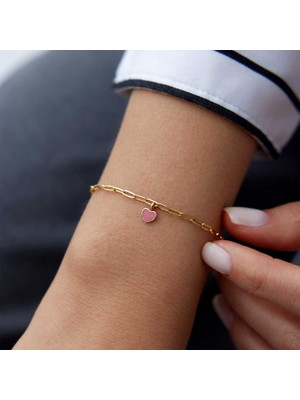 Pink Love Charm Bileklik