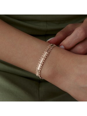 Slim Zig Zag Line Bileklik