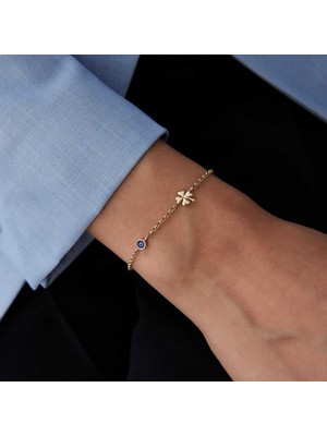 Laci Mine Göz Yonca Bileklik