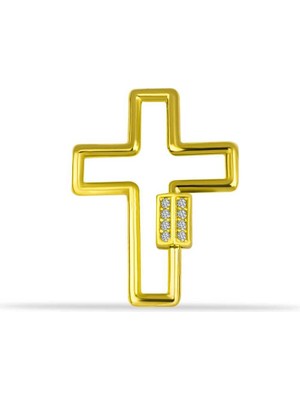 Taşlı Haç Charm Kilidi