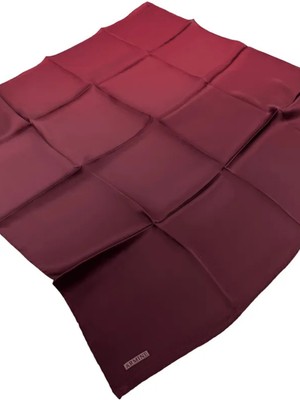 Nostalji Serisi Ipek Tivil Eşarp 8971D-55 Degrade Desen Bordo