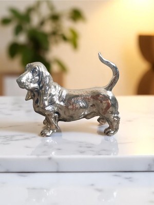 Gümüş Kaplama Köpek Dekoratif Obje ve Biblo