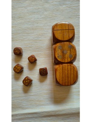 Ahşap Zar Dekoratif Obje ve Biblo