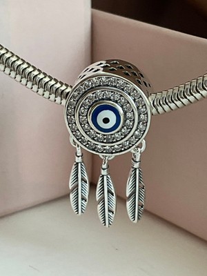 missamori Nazar Boncuklu Gümüş Charm