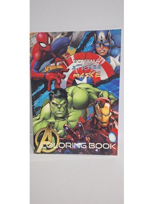 Mutlu Anılar Parti Evi Süper Kahraman Boyama Kitabı