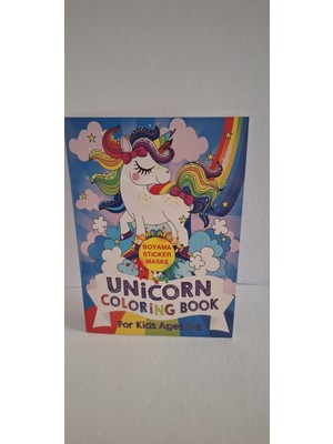 Mutlu Anılar Parti Evi Unicorn Boyama Kitabı