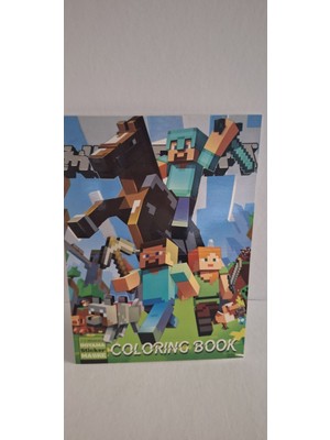 Mutlu Anlar Parti Evi Minecraft Boyama Kitabı