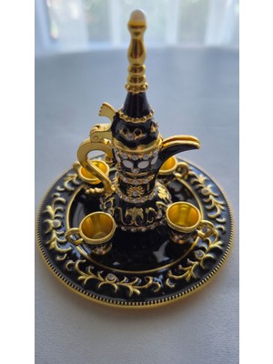 Metal Mıknatıslı Alaaddin Fincanlı Ibrik Set
