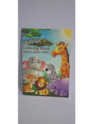 Mutlu Anılar Parti Evi Safari Boyama Kitabı