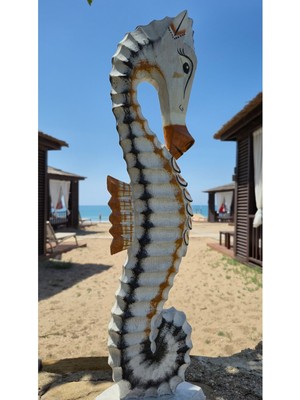 Ahşap Denizatı Dekoratif Biblo
