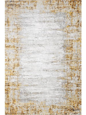 Turuncu Modern Etnik Desenli Pamuk Makinada Yıkanabilir Hav Toz Vermez Leke Tutmayan Kaymaz Taban Dijital Makine Baskı Salon Yolluk Mutfak Halı