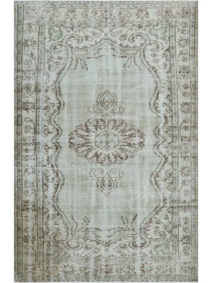 Bespoky 176x272 cm Kahverengi Klasik Yün Halı | Salon Yatak Odası Halısı | %100 Doğal Yün El Yapımı El Dokuma | UNİQUE-24249