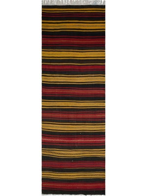 Vintage Kırmızı Eskitme Yün Modern Desenli Yün Hav Toz Vermez Leke Tutmayan Salon Yolluk Mutfak El Dokuma Halı