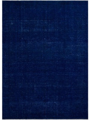 Bespoky 241x340 cm Bej Lacivert Eskitme Modern Motifsiz Halı | Salon Yatak Odası Halısı | UNİQUE-24569
