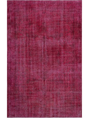 Deutsch-Wagram Kırmızı Göbekli Tensel Modern Desenli Yün Hav Toz Vermez Leke Tutmayan Salon Yolluk Mutfak El Dokuma Halı