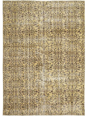 Atina Mavi Eskitme Yün Modern Desenli Yün Hav Toz Vermez Leke Tutmayan Salon Yolluk Mutfak El Dokuma Halı