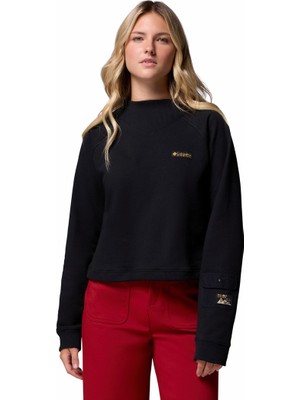 Columbia High Cascades Crop French Terry Kadın Sweatshirt