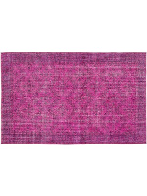 Pembe Eskitme Yün Modern Desenli Yün Hav Toz Vermez Leke Tutmayan Salon Yolluk Mutfak El Dokuma Halı