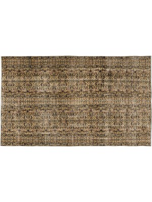 Kahverengi Eskitme Yün Modern Desenli Yün Hav Toz Vermez Leke Tutmayan Salon Yolluk Mutfak El Dokuma Halı