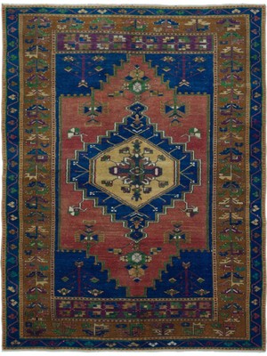 Bespoky 133x175 cm Bej Klasik Yün Halı | Yatak Odası Çocuk Odası Salon Halısı | %100 Doğal Yün El Yapımı El Dokuma | UNİQUE-31512