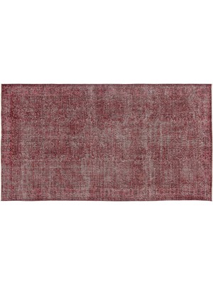 Kırmızı Eskitme Yün Modern Desenli Yün Hav Toz Vermez Leke Tutmayan Salon Yolluk Mutfak El Dokuma Halı