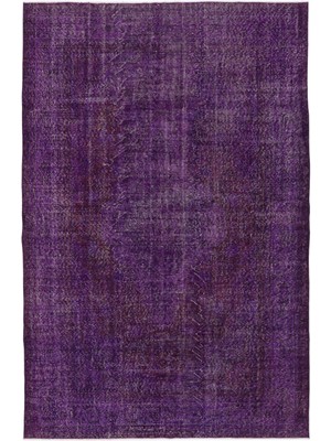 Vintage Pembe Göbekli Yün Modern Desenli Yün Hav Toz Vermez Leke Tutmayan Salon Yolluk Mutfak El Dokuma Halı