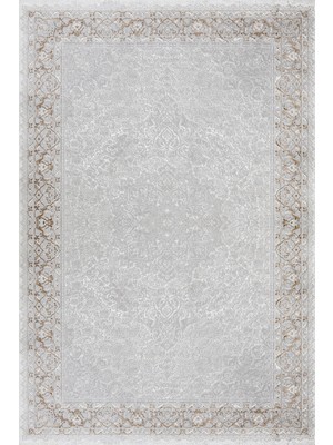Bespoky 80x150 cm Gri Stn Modern Stone Yıkanabilir Halı | Mutfak Balkon Yatak Odası Halısı | Leke Tutmayan Kaymaz | STN_QUATRO-004A