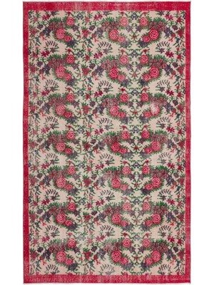 Atina Turkuaz Eskitme Yün Modern Desenli Yün Hav Toz Vermez Leke Tutmayan Salon Yolluk Mutfak El Dokuma Halı