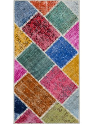Bespoky 80x150 cm Bej Klasik Yün Halı | Mutfak Balkon Salon Halısı | %100 Doğal Yün El Yapımı El Dokuma | UNİQUE-33291