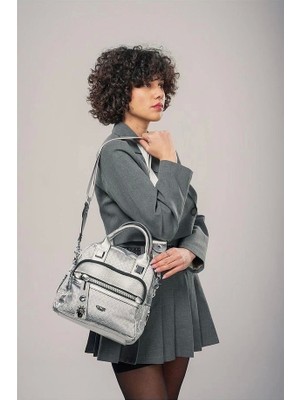 Weta Gri Cilt Kol ve Omuz Çantası