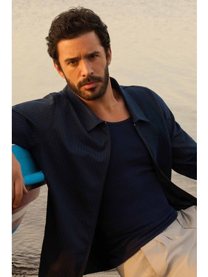 Slim Fit Dar Kesim Pamuk Fitilli Atlet