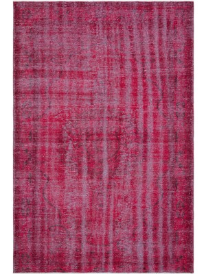 Atina Pembe Eskitme Yün Modern Desenli Yün Hav Toz Vermez Leke Tutmayan Salon Yolluk Mutfak El Dokuma Halı