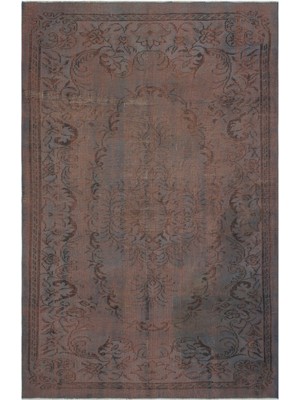 Bespoky El Dokuma Gri Yün Halı | El Yapımı Klasik Salon Halısı | %100 Doğal Yün