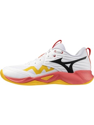 Wave Momentum Pro Unisex Voleybol Ayakkabısı Beyaz / Turuncu