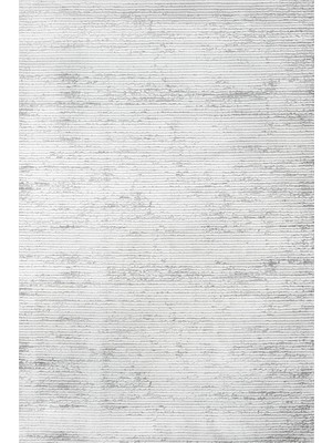 Bespoky 80x150 cm Gri Beyaz Çizgili Modern Soyut Yıkanabilir Halı | Yatak Odası Mutfak Halısı | Leke Tutmayan, Kaymaz | ARTEMİS_ARTEX-5855A