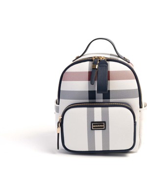 Silver & Polo Beyaz - Laci SP1130 Kadın Sırt Çantası