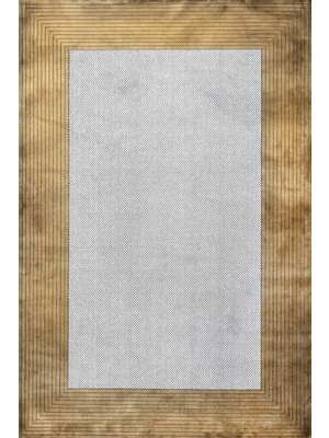 Bespoky 100x150 cm Altın Tiera Kilim Yıkanabilir Halı | Mutfak Balkon Yatak Odası Halısı | Hav Vermez Kaymaz | GM_TİERA-2885GL